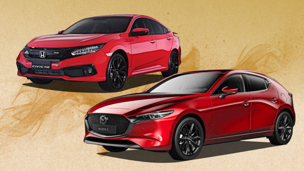 So sánh Mazda 3 và Honda Civic phiên bản 2018 có gì khác biệt?